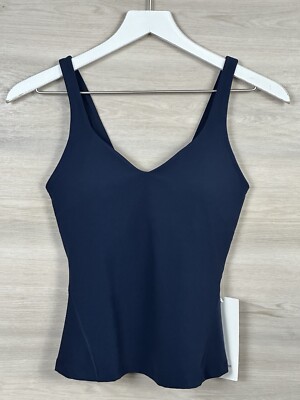 Lululemon Align Tank Waist Length Nulu Size 6 A/B Cup True Navy 50649