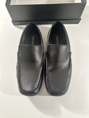 ?Robert Wayne Size 9 Slip-Ons Robert Wayne Mens Shoes Size 9 Slip On Leather Square Toe  main image 4