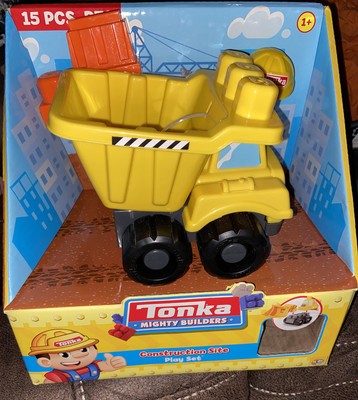 tonka mighty builders deluxe construction tire case set