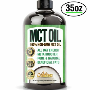 100% PURE MCT Oil HUGE 35oz (Raise Ketones High Faster C8 & C10 MCTs) – Artizen