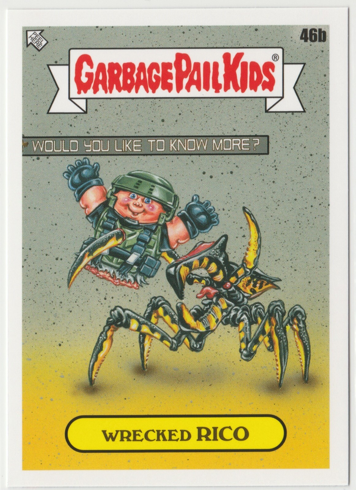 Wrecked Rico #46b Garbage Pail Kids GPK 2023 Intergoolactic Mayhem Card
