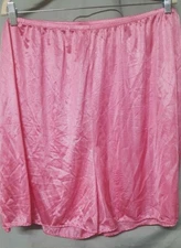  Comfort Choice Pink Lounge Pajama Shorts Silky Nylon Unisex Women's  2X 40-48"