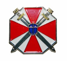 Resident Evil Umbrella Corporation Shield 1 1/2  Wide Enamel Metal Pin