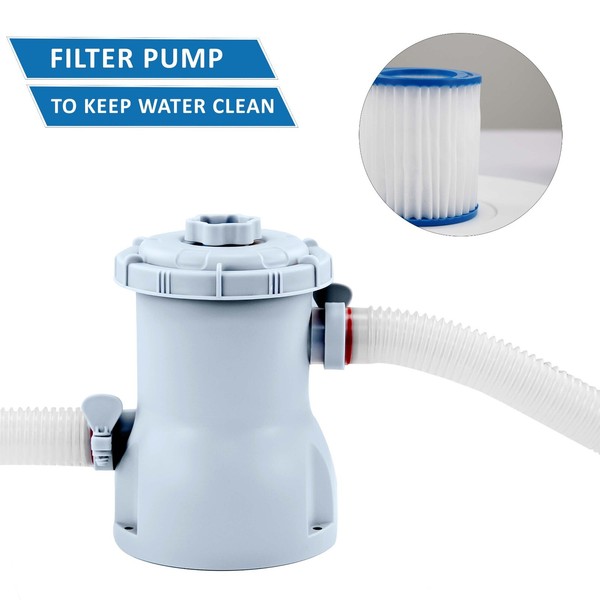 Bomba de filtro de piscina eléctrica 300G tanque de natación para acuario filtración de agua