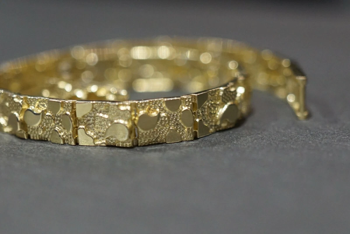 Jumbo 10K Gold Nugget Bracelet – Gold Star Jewellers | Bonnie Doon Mall