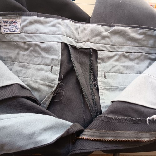 Pantalones de Trabajo 28x28 Vintage Años 60 Protexall Gris Agarre Cremallera Gris Envejecido EE. UU. - Imagen 10 de 10