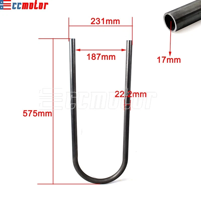 Lazo de marco de aro de asiento trasero de 7/8" para Honda CB500 750 Yamaha XS650 Suzuki GS650 850 Foto 2 de 4