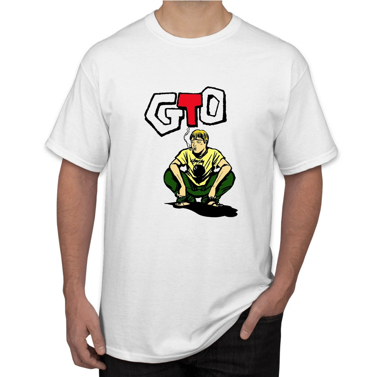 New GTO Onizuka Manga Anime Mens T Shirt White Sizes S M L XL 2XL 3XL 4XL 5XL