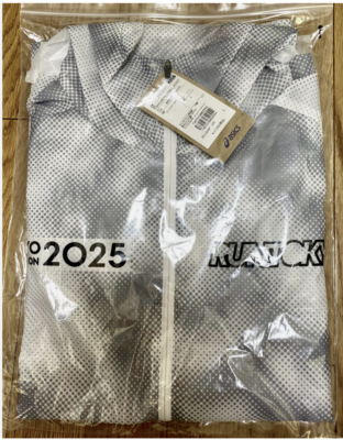 ASICS JAPAN TOKYO MARATHON 2025 PACKABLE FINISHER Jacket WHITE USA