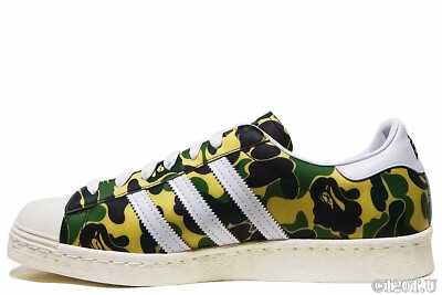 Size 9.5 - adidas BAPE x Superstar 80s ABC Camo for sale