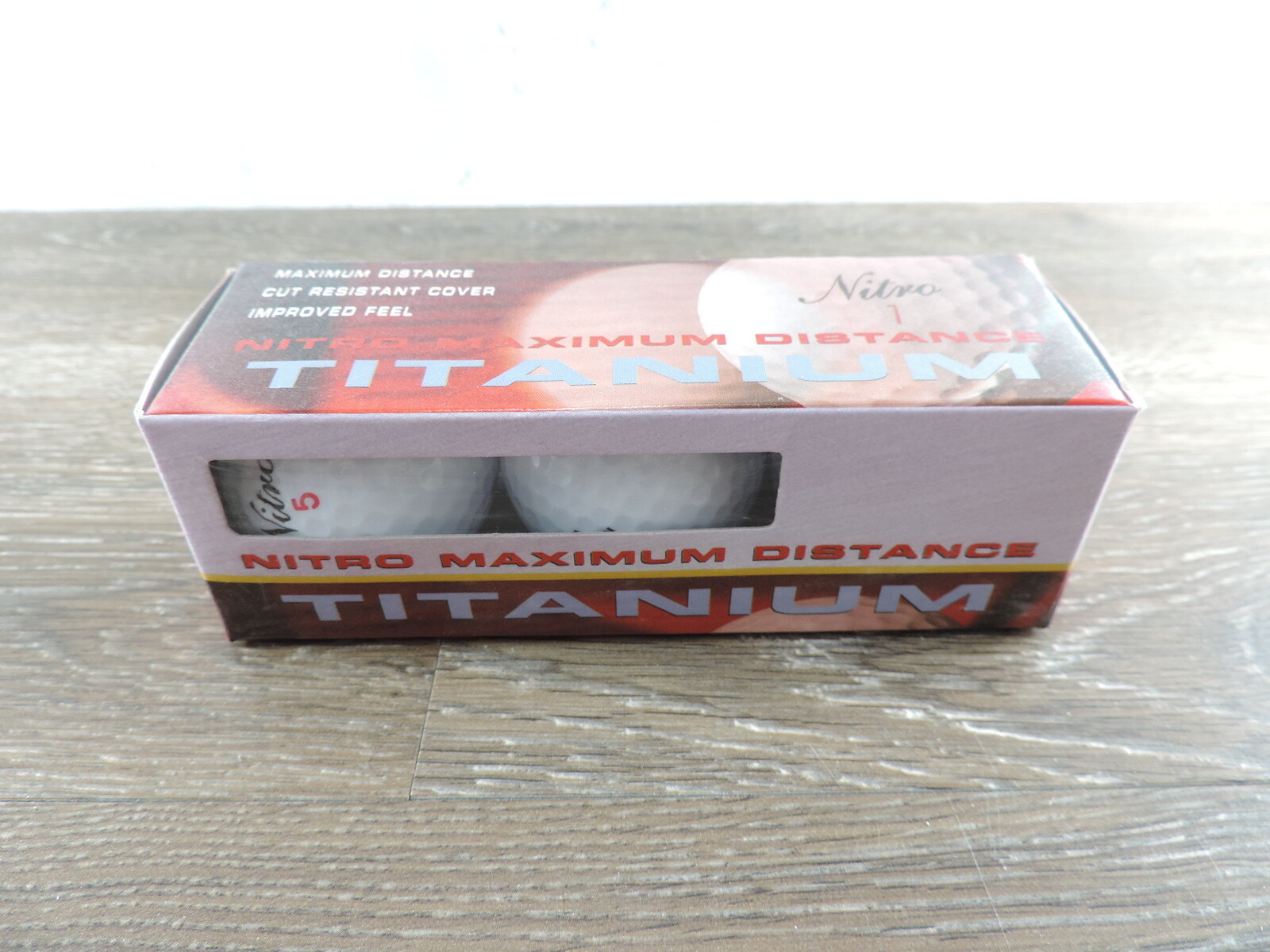 Titanium Nitro Maximum Distance Golf Balls 3 Ball Sleeve eBay