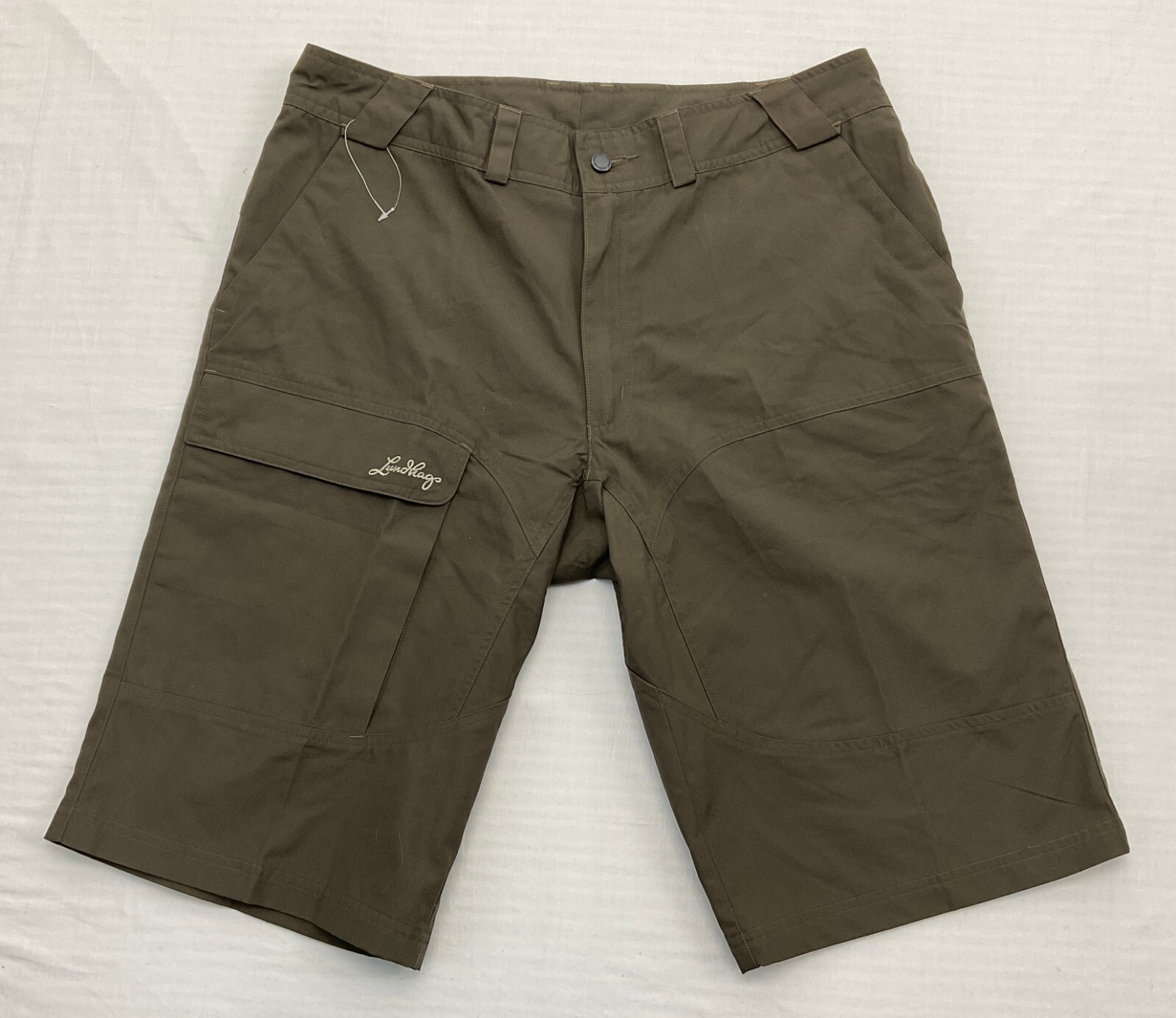 NUEVO Lundhags Hombres Pantalones Cortos Bolsillos Exterior Logo Trekking Senderismo Caza Marrón, 54
