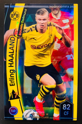 2019-20 Panini WCCF Footista World Class Erling Haaland refractor rookie card RC