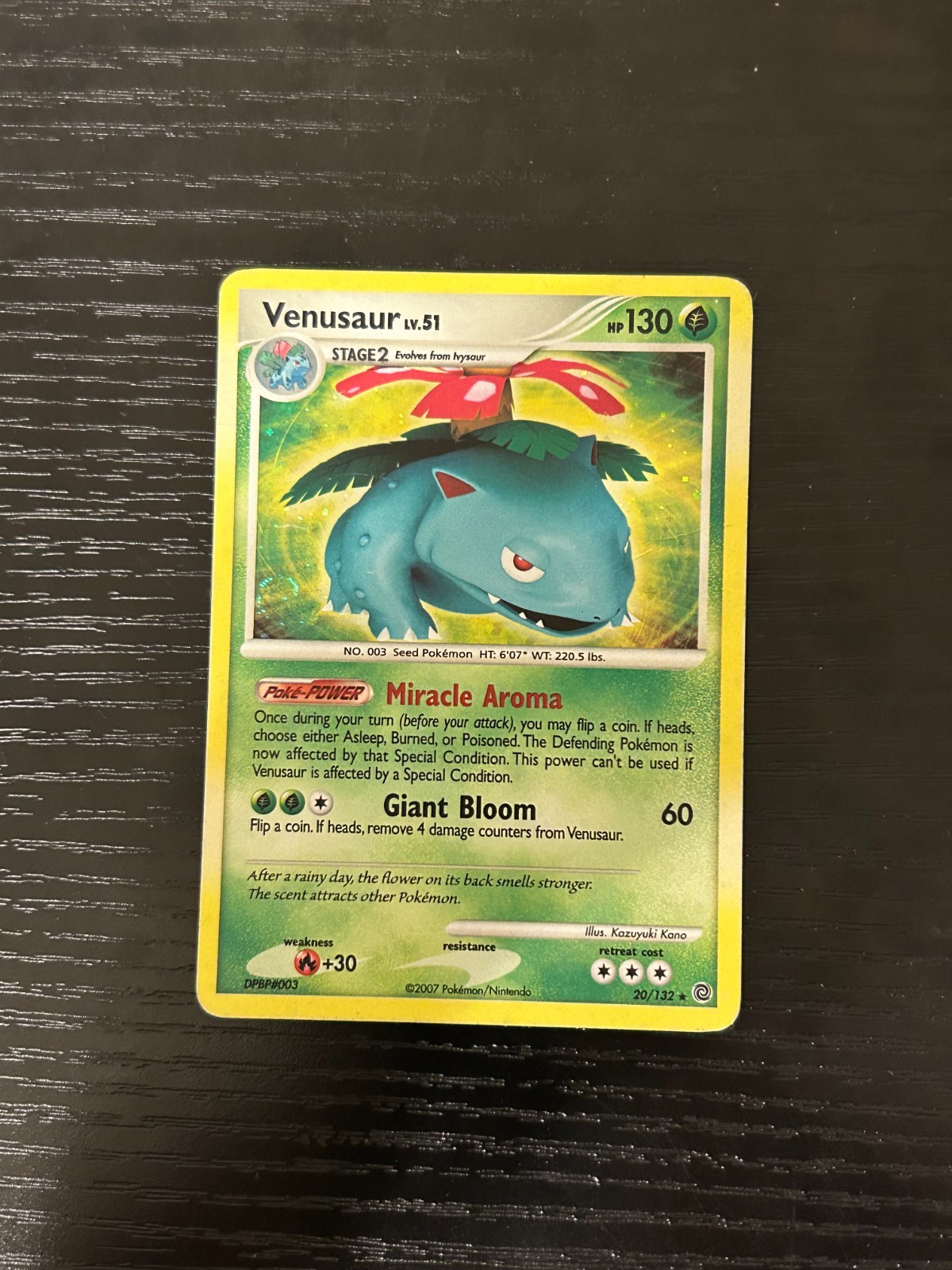 Venusaur 20/132 Secret Wonders Holo Pokemon Card 