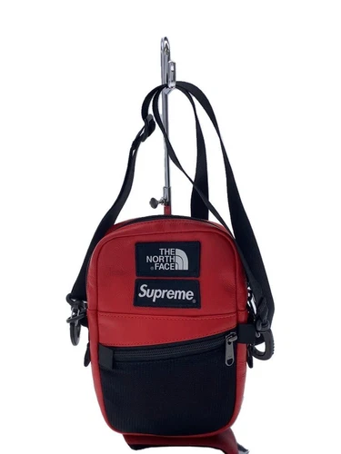 Sac bandoulière Supreme cuir rouge uni NF0A3KYS occasion