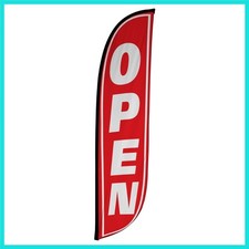 Feather Flag Banner - 12 Feet Tall Advertising Sign Swooper Flag Only, No Pol...