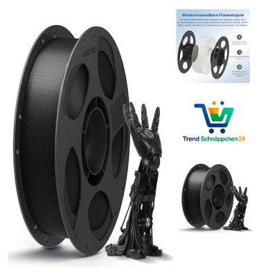 Anycubic PLA Filament 1.75mm Schwarz 1KG Vakuumverpackung