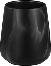 Marble Black Toothbrush Holder for Bathroom - Ceramic Toothbrush Holder