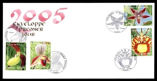 Mayfairstamps France FDC 2005 Orchid Flowers Combo First Day Cover aax_54909