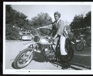 TAMARA DOBSON in CLEOPATRA JONES 1973 Blaxploitation Glamour Still MOTORCYCLE vv