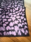 TOM FORD SILK POCKET SQUARE LT. VIOLET/BLACK ANIMAL PRINT EUC — photo 3