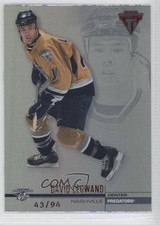 2001-02 Pacific Private Stock Titanium Red 43/94 David Legwand #79 1r5