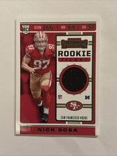 2019 Panini Contenders - Rookie Ticket Swatches Nick Bosa #RTS-8 (MEM, RC)