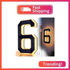 Saker 9 Inch Solar House Numbers for Outside, Address Numbers for House,IP44 Wat