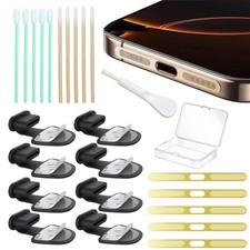 8 Packs New Dust Plug for iPhone 17 16 15 Series, USB C Cover Cap, C...