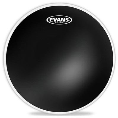 Evans TT10CHR  10'' 2 Ply Black Chrome Clear