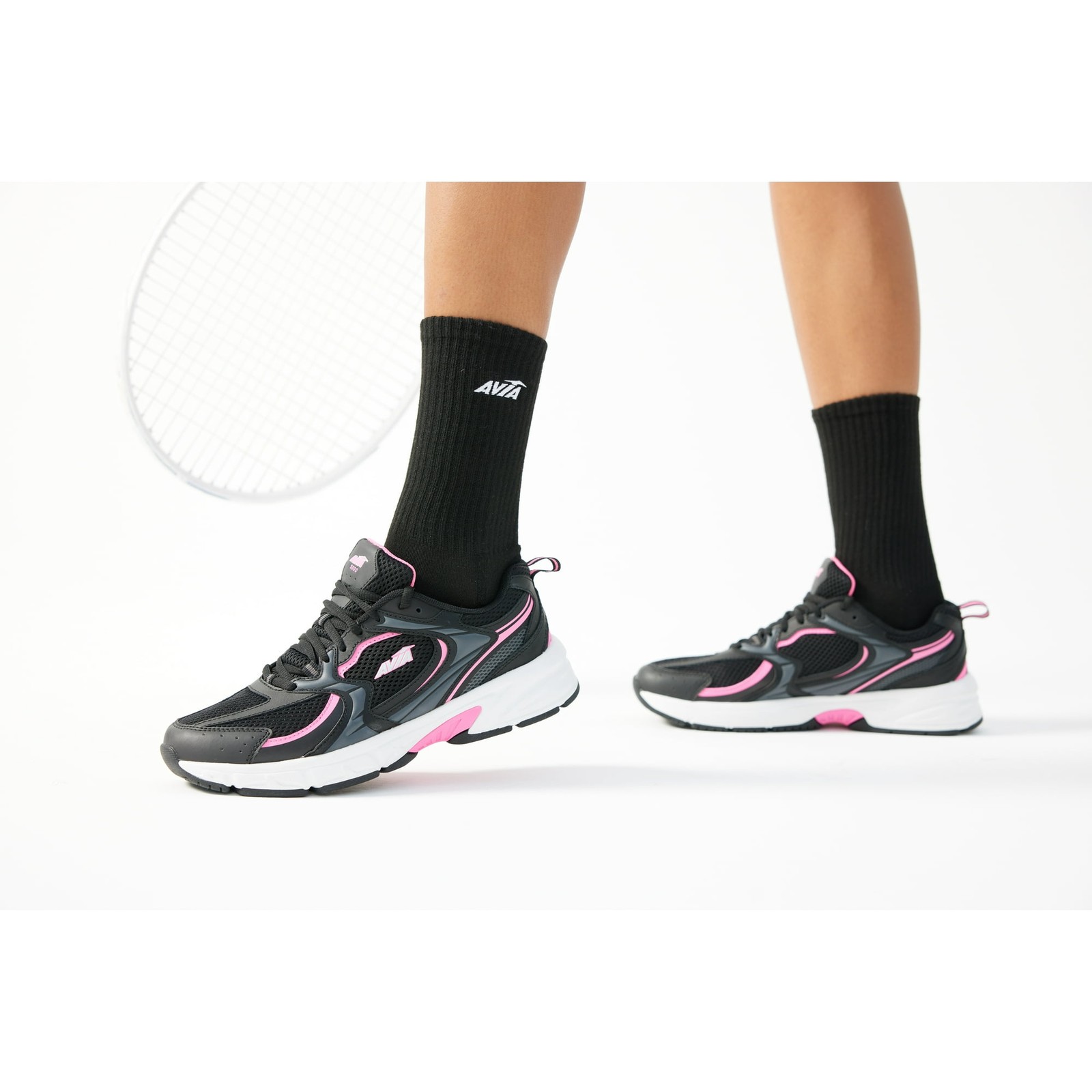 Avia Women's Black or White Lace-Up Performance Athletic Sneakers Shoes: 6-11