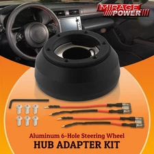 Aluminum 6 Bolt Hole Steering Wheel Hub Adapter Connector For 05-15 Scion tC xB