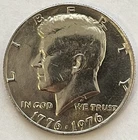1976 Kennedy Clad Bicentennial Half Dollar Taken from a US Uncirculated Mint Set