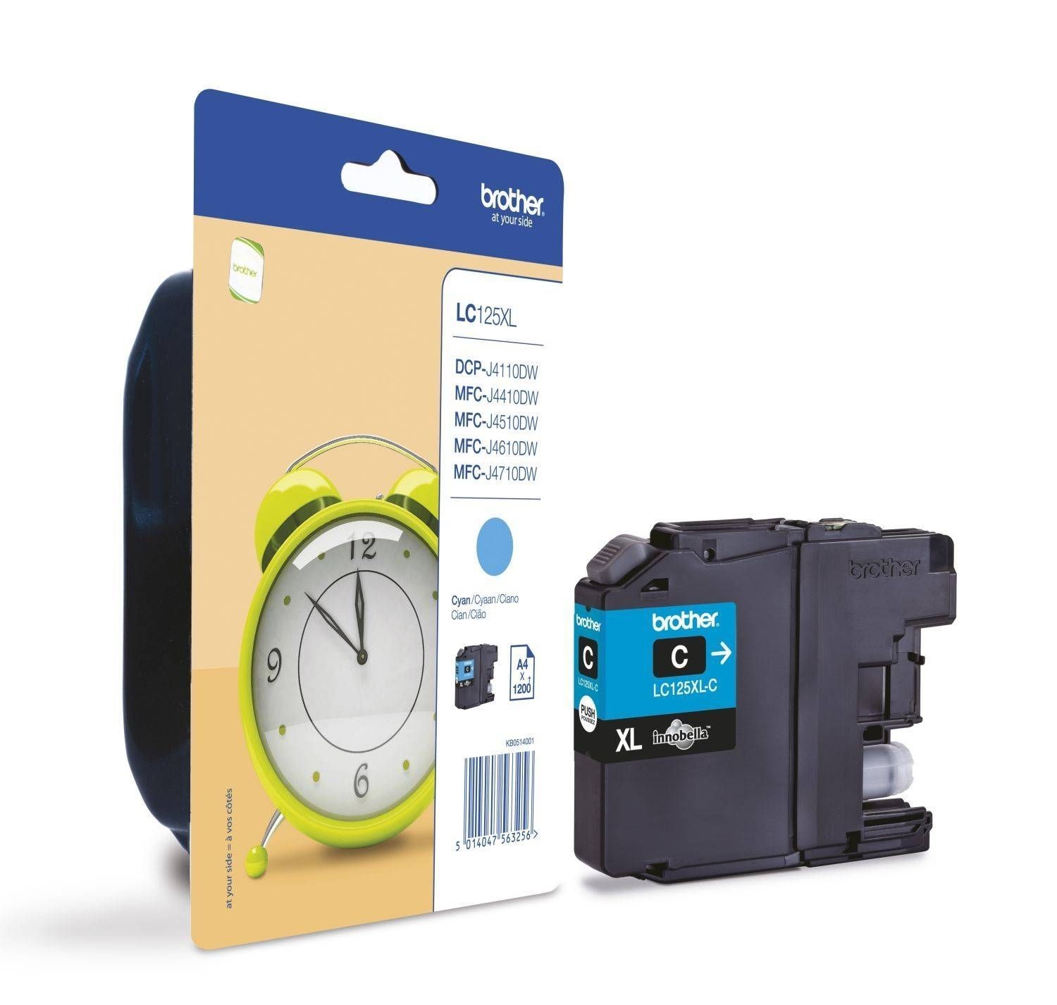 Evitez les traces bleues avec la cartouche originale Brother LC-125XLC cyan haute precision