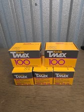 5 Rolls Kodak TMAX 100 TMX 135-36 Exp. Black White 35mm Film Expired 2002