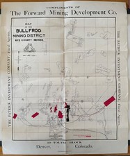 Nevada Bullfrog-Jumbo Mining Company Stock 1905 with Illustrated Map