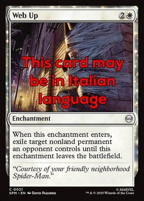 MTG WEB UP FOIL EXC - SPINNENNETZWICKLER 21 - SPM - MAGIC