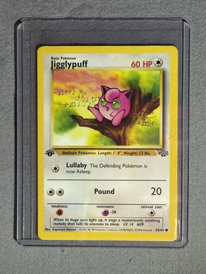 Jigglypuff 1st Edition 54/64 Jungle Base Set Unlimited WOTC Pokemon TCG NM