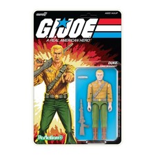 Super7 Reaction  G.I. Joe Duke  Cartoon  - 3.75  G.I. Joe Action Figure with