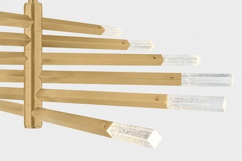 Corbett Lighting 501-42 Strasbourg 42"W LED Abstract Chandelier - Brass - Picture 2 of 9