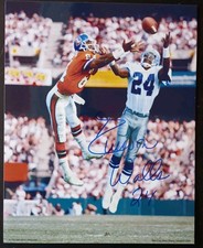 everson walls signed 8x10 photo dallas cowboys #24 autograph dback