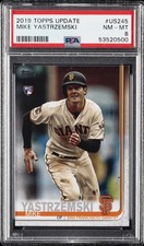 2019 TOPPS UPDATE #US245 MIKE YASTRZEMSKI PSA 8