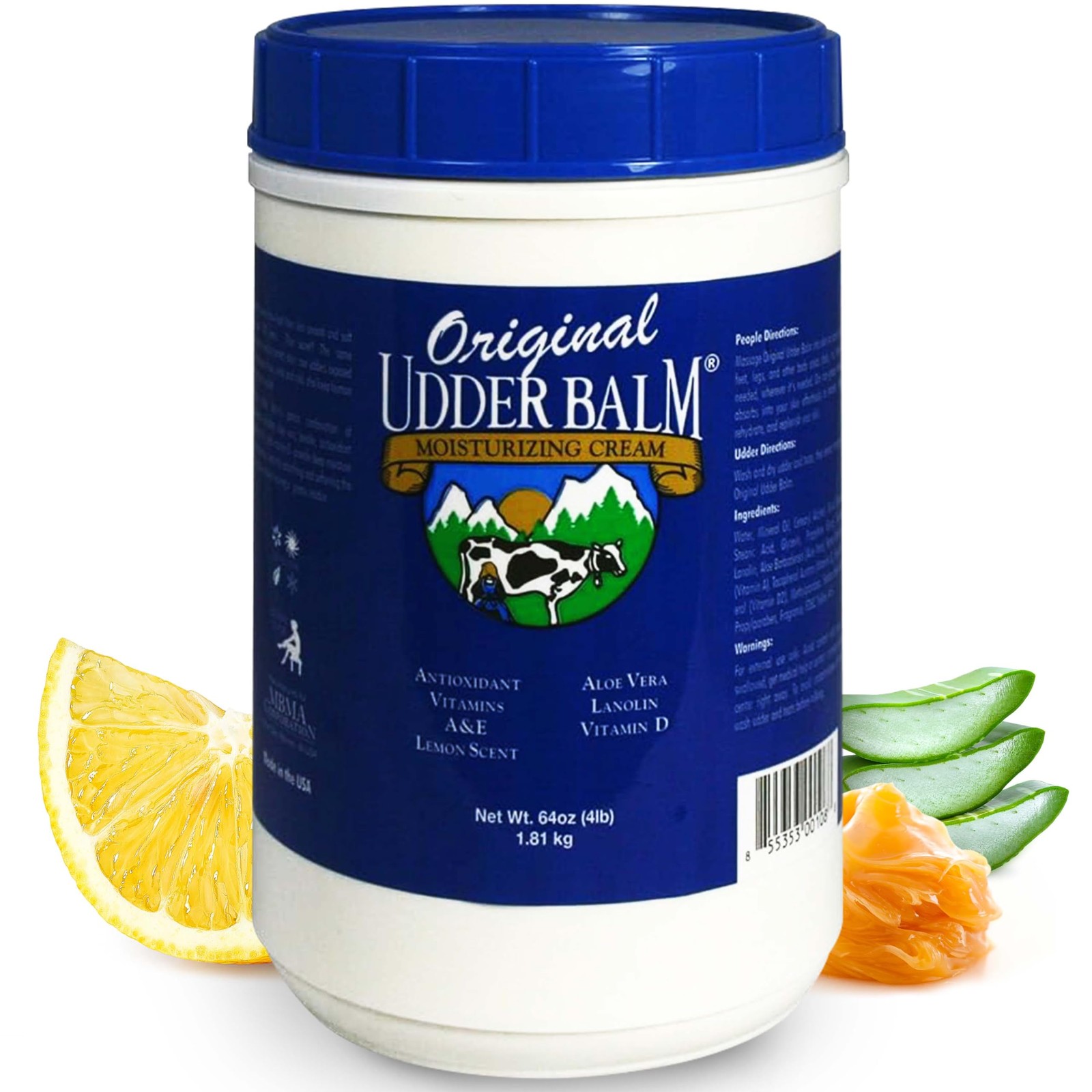 Lemon Scented 64 oz Moisturizer Refill Tub for Soft Hydrated Skin-image