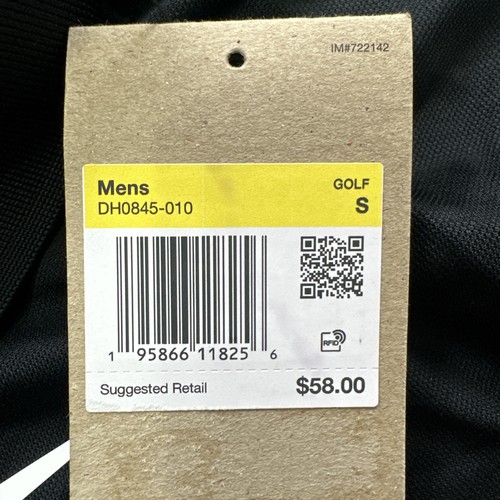 Nike Dri-Fit Victory Colorblock Mens Golf Polo Shirt Black Size Small DH0845-010 - Picture 3 of 7