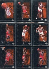 10 CARD SET 1999 UPPER DECK LEGENDS MICHAEL JORDAN UD SILVER FOIL EMBOSSED LOT