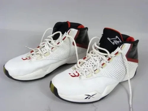 Reebok Answer XII Allen Iverson Men's US 15 EU 50 White Black Red Rare - Photo 2/3