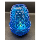 Fenton Blue Glass Hobnail Art Glass Candle Holder