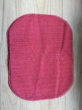 Set of 4 Pink Rubber Placemats Textured Non Slip Table Mats Washable