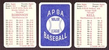 1957 APBA (Reprint) Season - BALTIMORE ORIOLES Team Set (Issued I986)