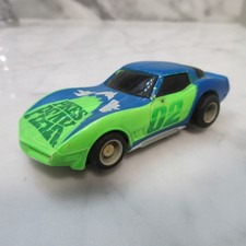 RUNNING VTG TYCO PIKES PEAK 02 CORVETTE SLOT CAR RARE  WD12-145 